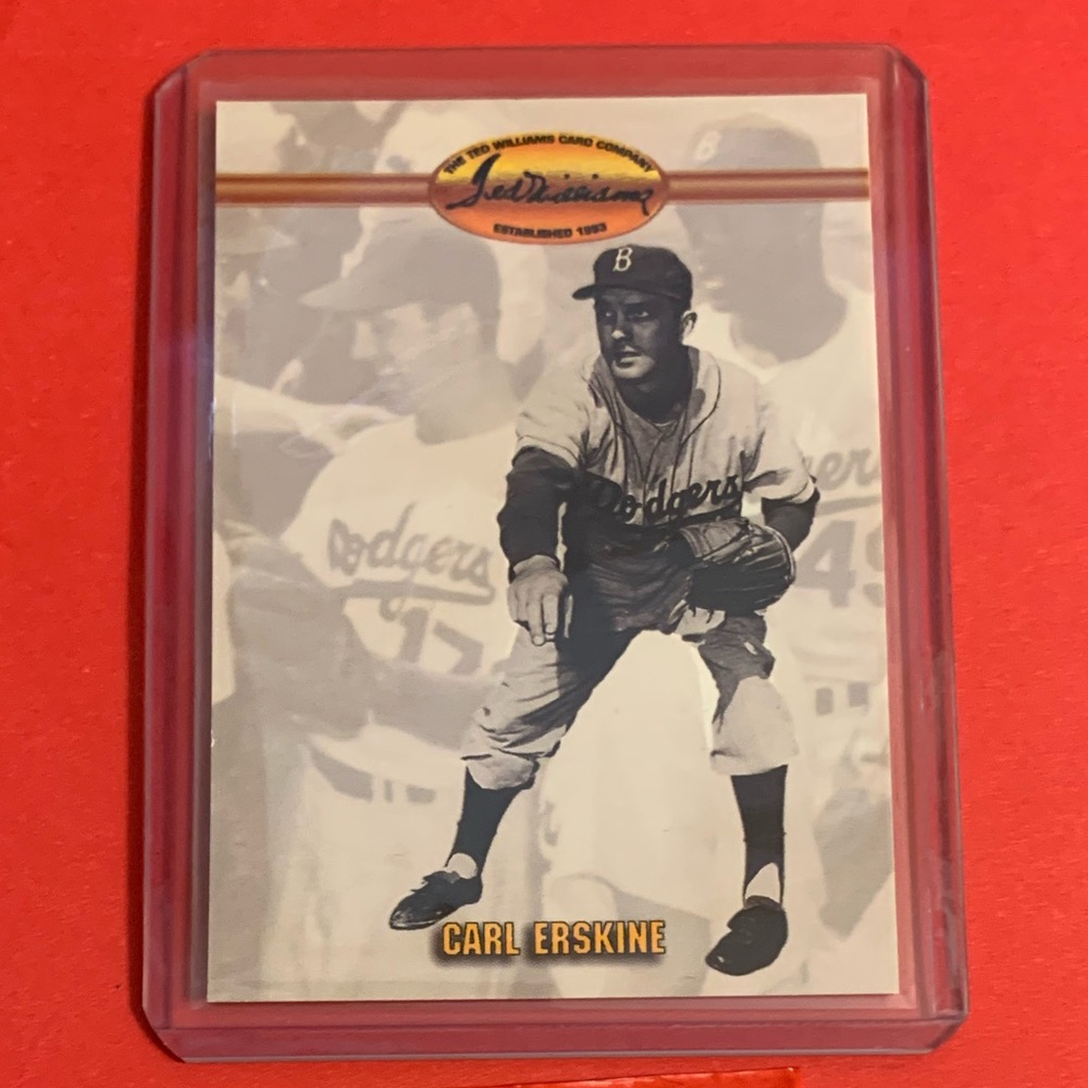 Carl Erskine #13 1993 Ted Williams Company Baseball Trading Card